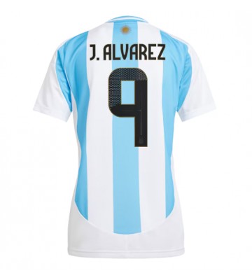 Argentina Julian Alvarez #9 Hjemmebanetrøje Dame Copa America 2024 Kort ærmer